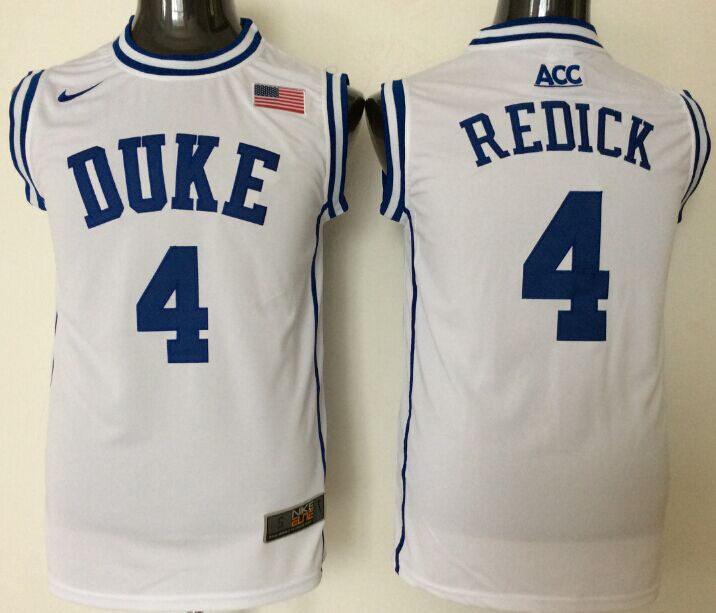Men's Duke Blue Devils J.J Redick White Game Jersey