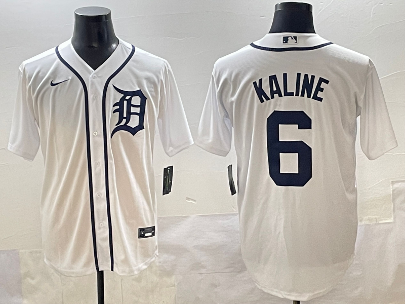 Men's Detroit Tigers Al Kaline White Home Replica Player Jersey