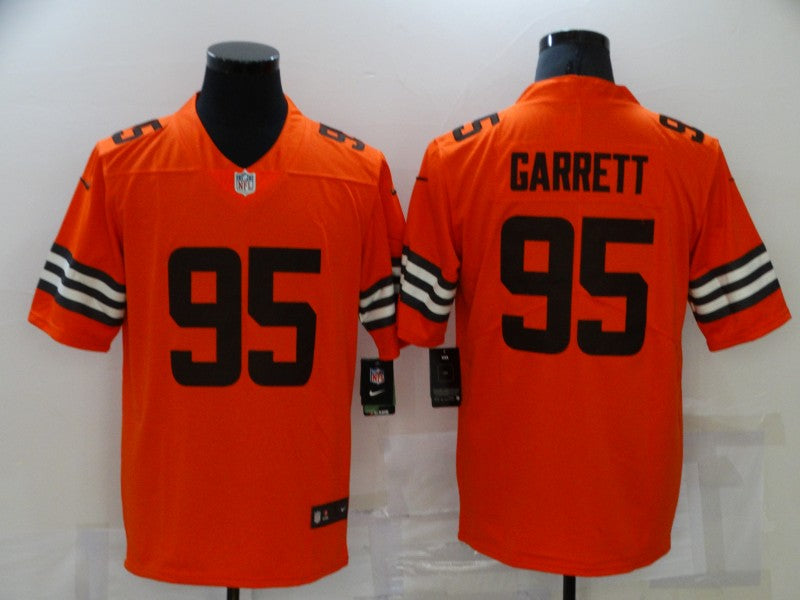 Men's Cleveland Browns Myles Garrett Orange Game Jersey