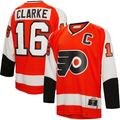 Men's Philadelphia Flyers Bobby Clarke Orange Player Game Jersey