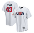 Men's 2023 World Baseball Classic Luke Raley USA White Jersey