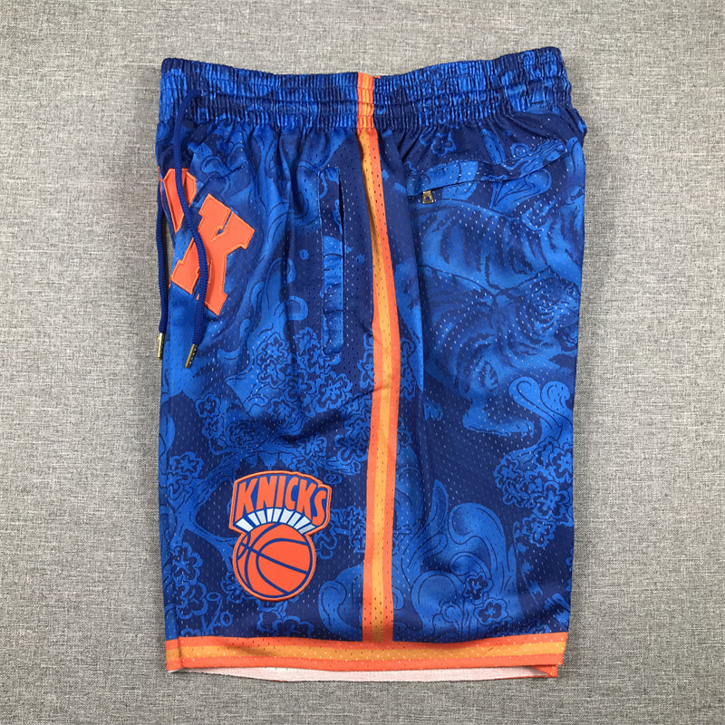 Men's New York Knicks Blue Year of the Tiger Edition Pocket Shorts