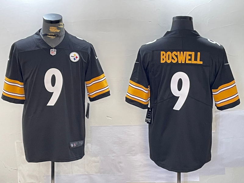 Men's Pittsburgh Steelers Chris Boswell Black Game Jersey