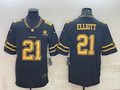 Men's Dallas Cowboys Ezekiel Elliott Black Color Rush Legend Player Jersey