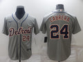 Men's Detroit Tigers Miguel Cabrera Gray Replica Player Jersey