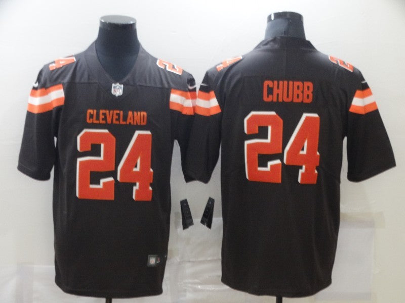 Men's Cleveland Browns Nick Chubb Brown Game Jersey