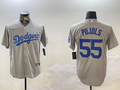 Men's Los Angeles Dodgers Albert Pujols Gray Replica Player Jersey