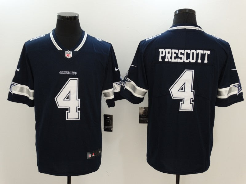 Men's Dallas Cowboys Dak Prescott Navy Game Player Jersey