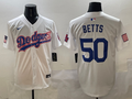 Men's Los Angeles Dodgers Mookie Betts White Player Game Jersey