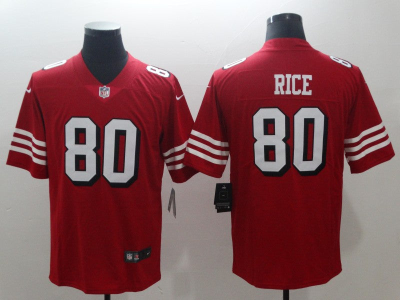 Men's San Francisco 49ers Jerry Rice Red Game Jersey