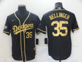 Men's Los Angeles Dodgers Cody Bellinger Black Authentic Game Jersey