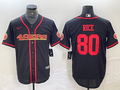 Men's San Francisco 49ers Jerry Rice Black Joint Edition Player Jersey