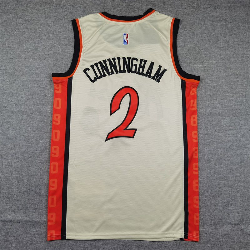 Men's Detroit Pistons Cade Cunningham White 2024/25 Swingman Jersey - City Edition