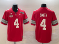 Men's Ohio State Buckeyes Jeremiah Smith Red 2025 CFP Final National Champions Patch F.U.S.E. Jersey