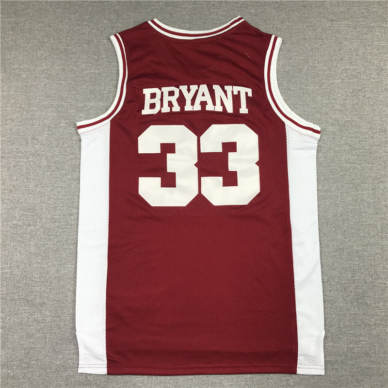 Men's Los Angeles Lakers Kobe Bryant Lower Merion High School Jersey Maroon