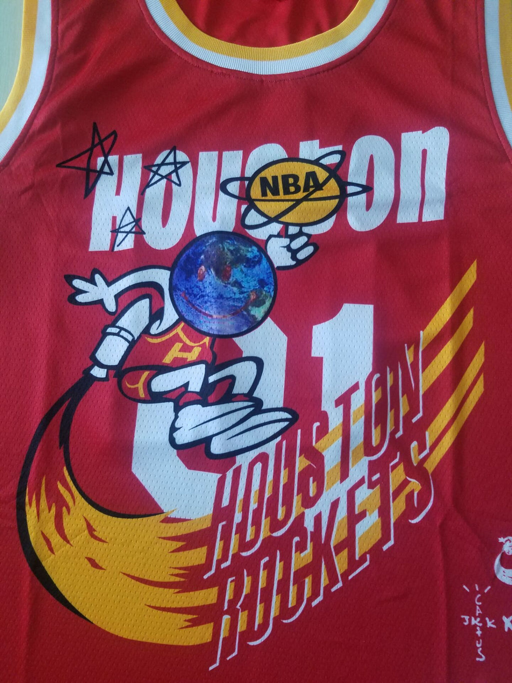 Men's Houston Rockets NBA Red Classics Jersey - Joint Edition