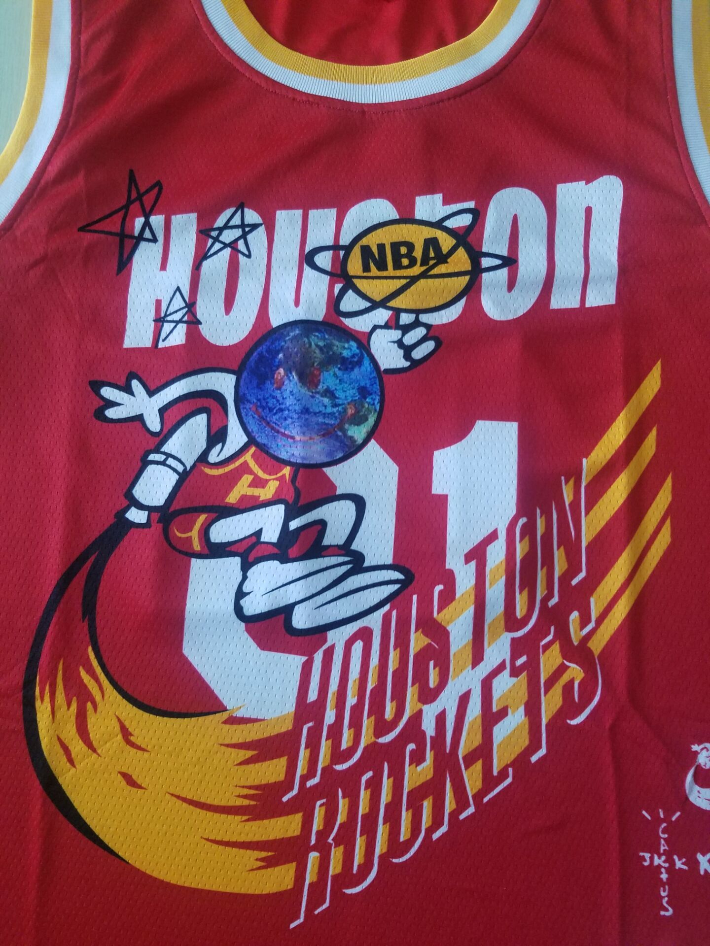 Men's Houston Rockets NBA Red Classics Jersey - Joint Edition