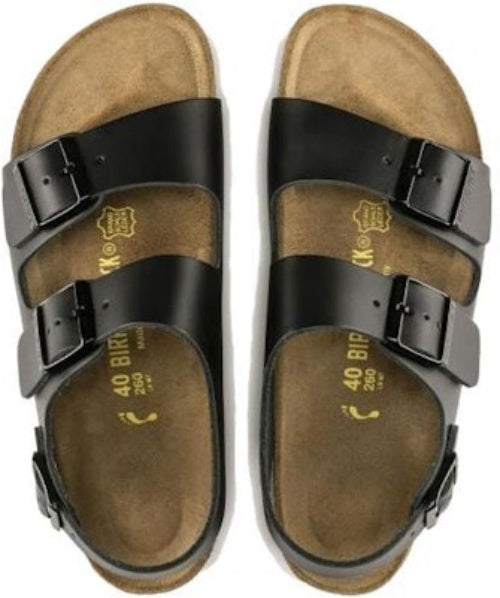 Birkenstock 0034191 Black Leather Buckle Sandals