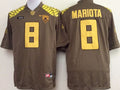 Men's Oregon Ducks Marcus Mariota Brown Player Jersey