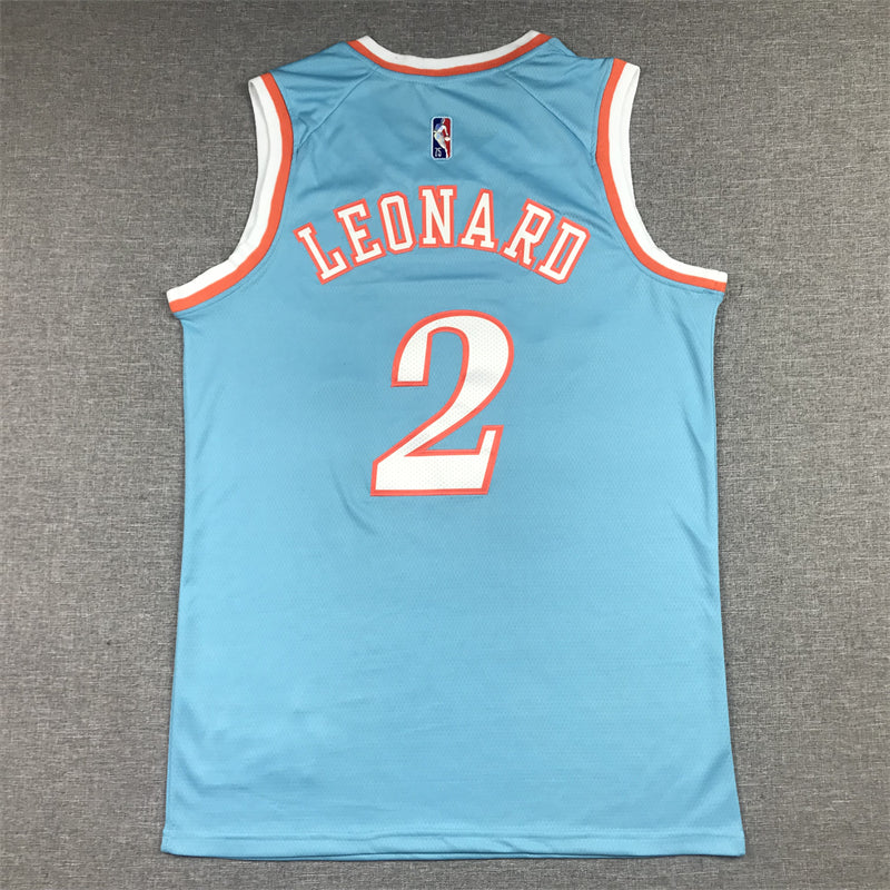 Men's LA Clippers Kawhi Leonard Blue 2021/22 Swingman Jersey - City Edition