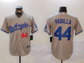 Men's Los Angeles Dodgers Vicente Padilla Gray Alternate Player Jersey