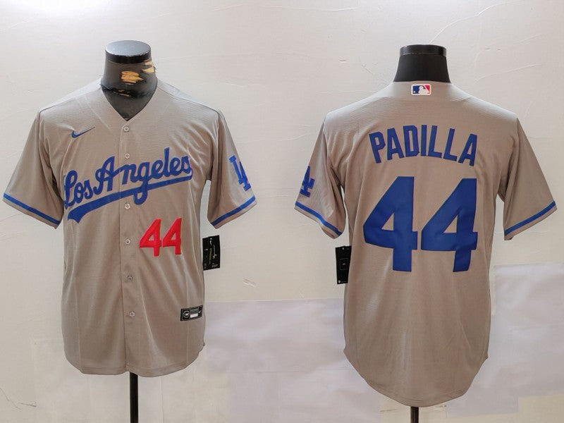 Men's Los Angeles Dodgers Vicente Padilla Gray Alternate Player Jersey