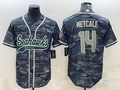 Men's Seattle Seahawks DK Metcalf Grey Camouflage Game Jersey Joint Edition