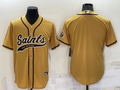 Men's New Orleans Saints Yellow Blank Jersey