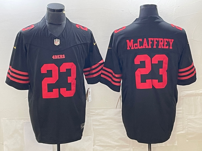 Men's San Francisco 49ers Christian McCaffrey Black Game Jersey