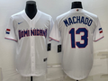 Men's 2023 World Baseball Classic Manny Machado Dominican Republic White Jersey