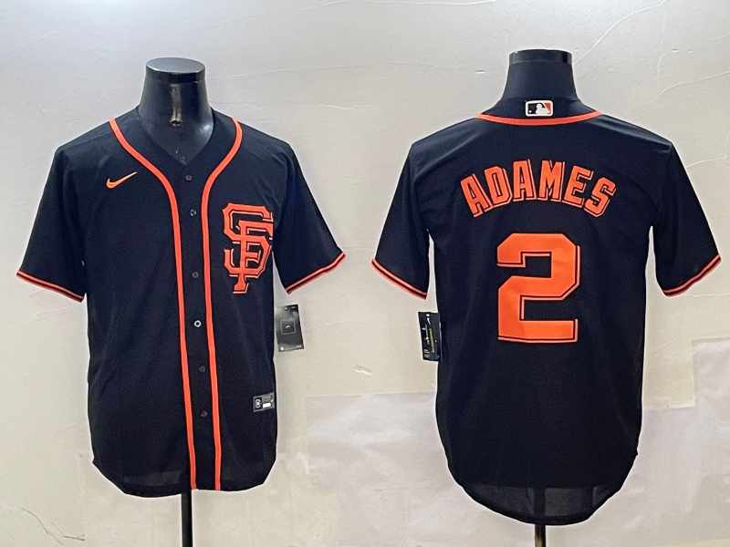 Men's San Francisco Giants Willy Adames Black Replica Player Jersey