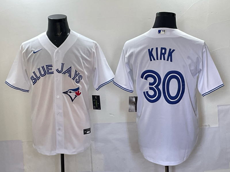 Men's Toronto Blue Jays Alejandro Kirk White Home Replica Jersey