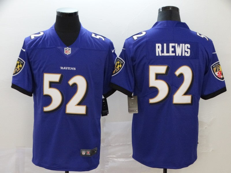 Men's Baltimore Ravens Ray Lewis Purple Retired Player Game Jersey