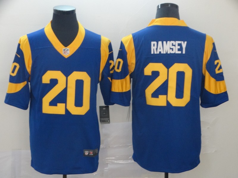 Men's Los Angeles Rams Jalen Ramsey Blue Game Jersey