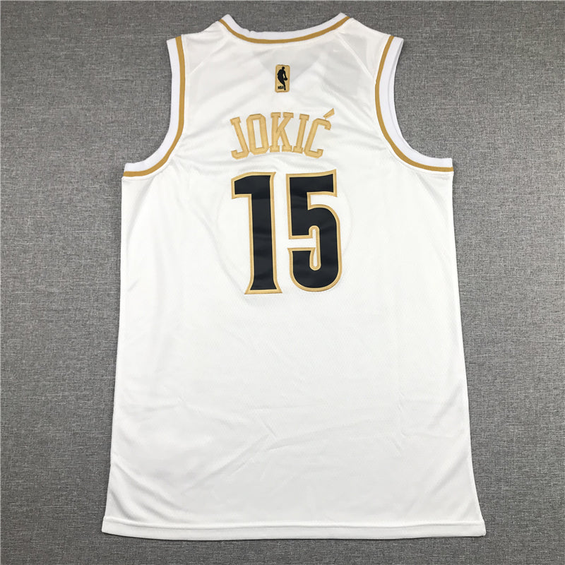 Men's Denver Nuggets Nikola Jokic White Swingman Player Jersey