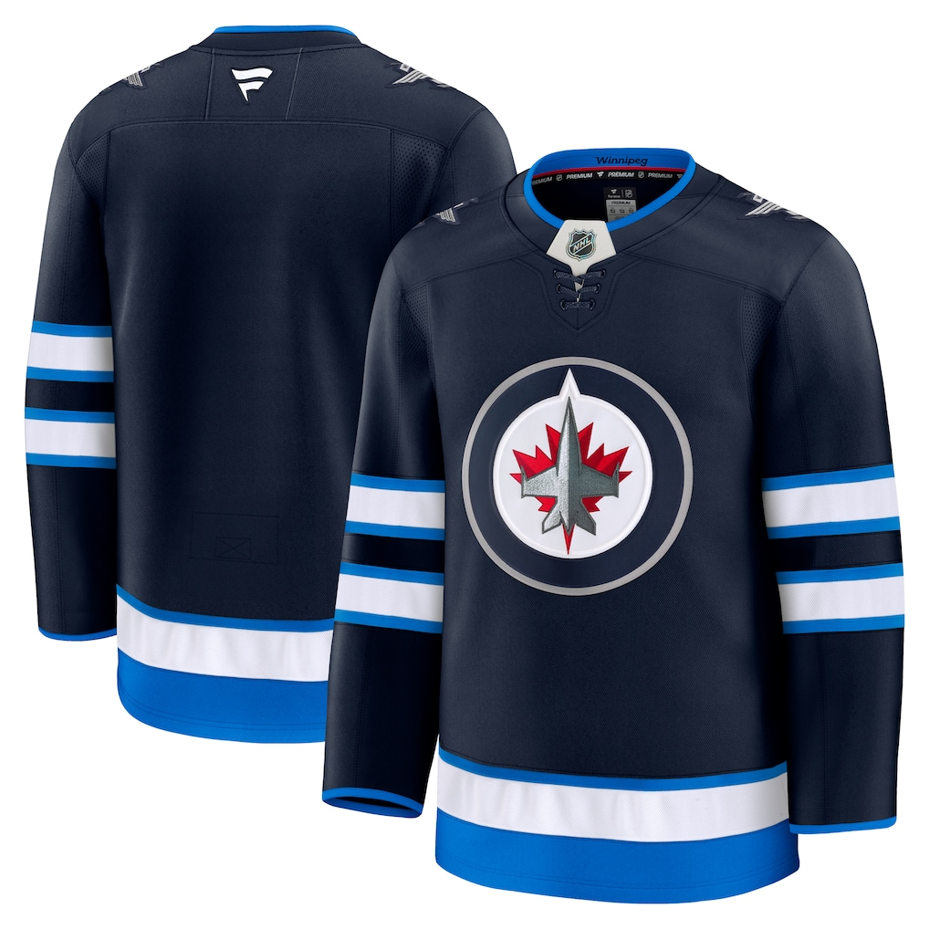 Men's Winnipeg Jets Fanatics Navy Home Premium Blank Jersey
