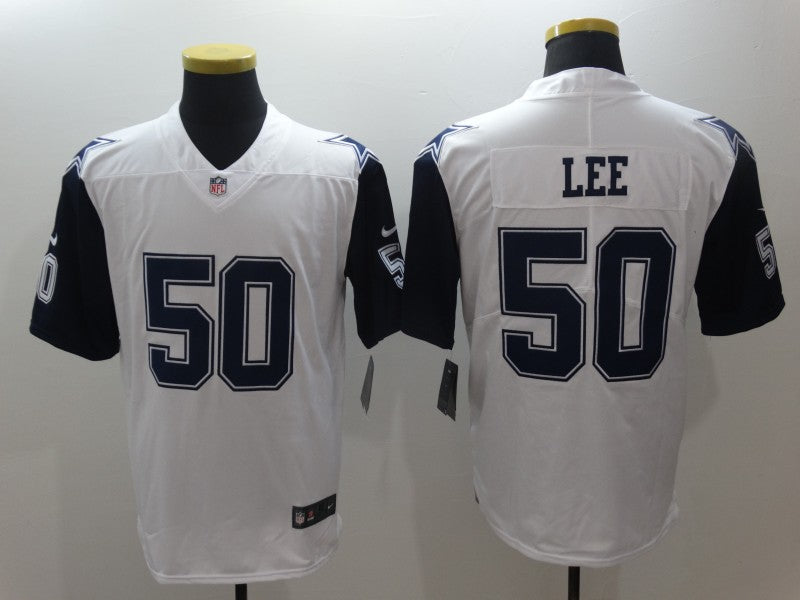Men's Dallas Cowboys Sean Lee White Game Player Jersey