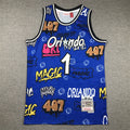 Men's Orlando Magic Penny Hardaway Blue Swingman Graffiti Edition Jersey