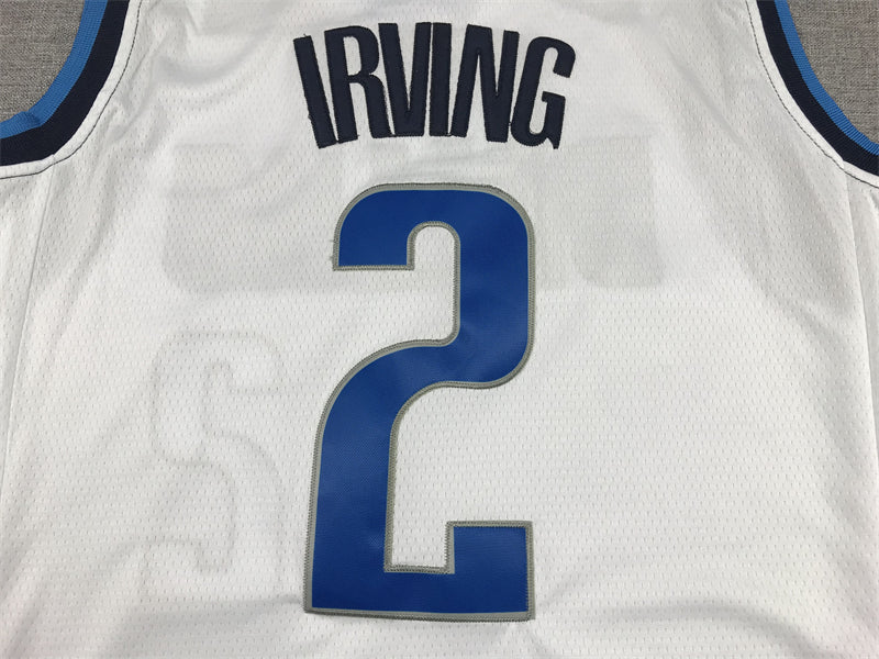 Men's Dallas Mavericks Kyrie Irving White Fast Break Replica Jersey - Association Edition