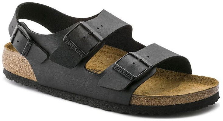 Birkenstock Milano Birko-Flor 0034793 Narrow Fit Black Slide Sandals
