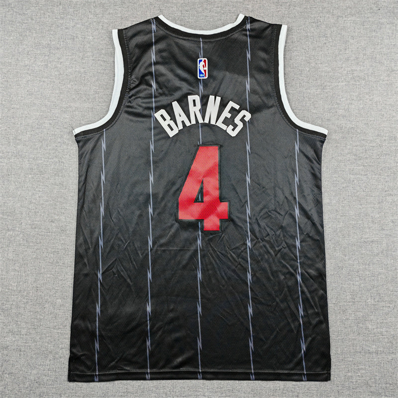 Men's Toronto Raptors Scottie Barnes Black 2025/26 Swingman Jersey - City Edition