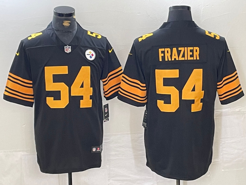Men's Pittsburgh Steelers Zach Frazier Black Alternate Game Jersey