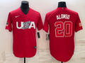 Men's 2023 World Baseball Classic Pete Alonso USA Red Jersey