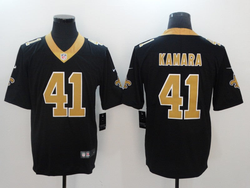 Men's New Orleans Saints Alvin Kamara Black Game Jersey