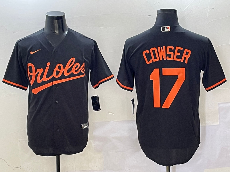 Men's Baltimore Orioles Colton Cowser Black Alternate Replica Player Jersey