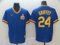 Men's Seattle Mariners Ken Griffey Jr. Blue Replica Player Jersey