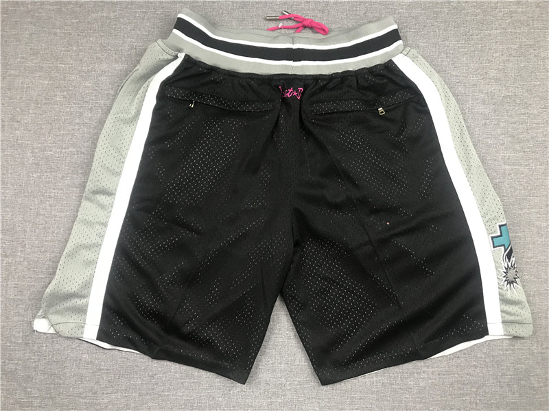 Men's San Antonio Spurs Black Basketball Shorts