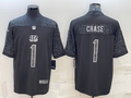 Men's Cincinnati Bengals Ja'Marr Chase Black RFLCTV Limited Jersey