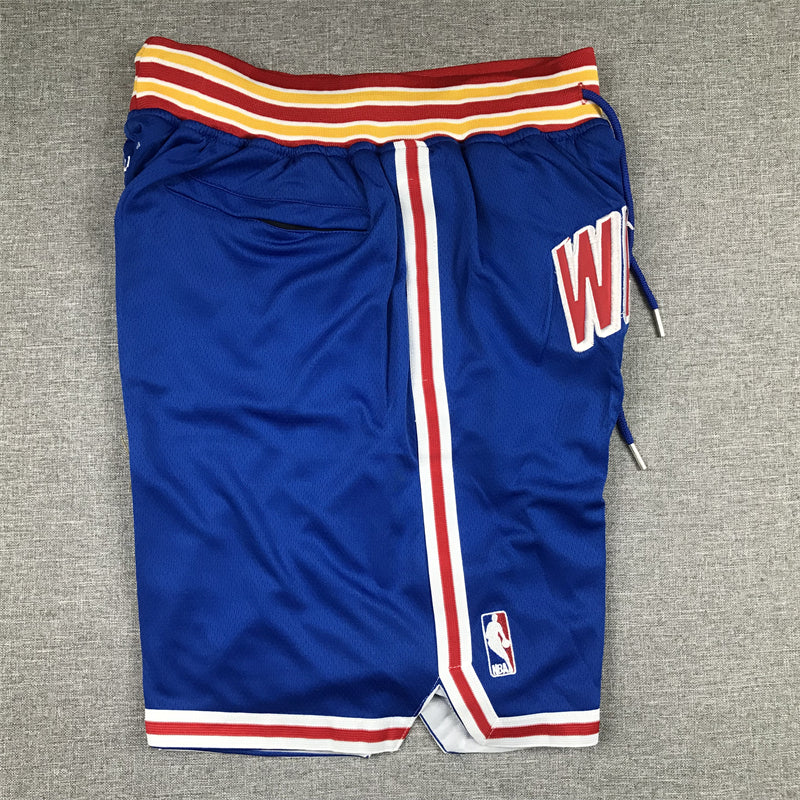 Men's Golden State Warriors Blue Classic Edition Warriors Origins Basketball Shorts