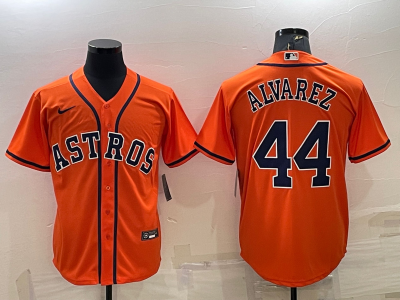 Men's Houston Astros Yordan Alvarez Orange Replica Player Jersey